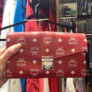 MCM adjustable Crossbody RED